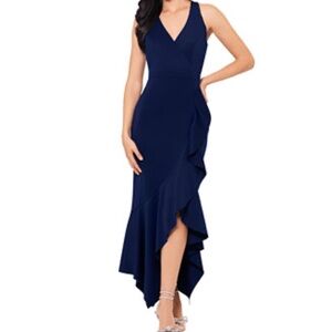 Xscape Navy Elegant Dress